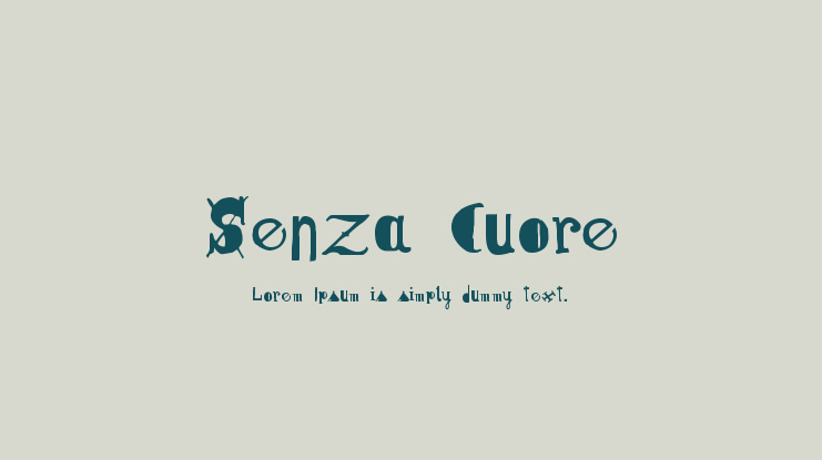 Senza Cuore Font