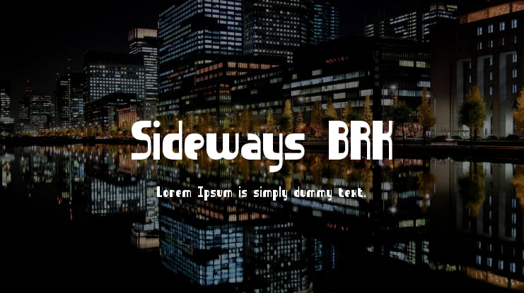 Sideways BRK Font