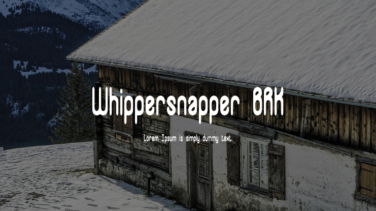 Whippersnapper BRK Font