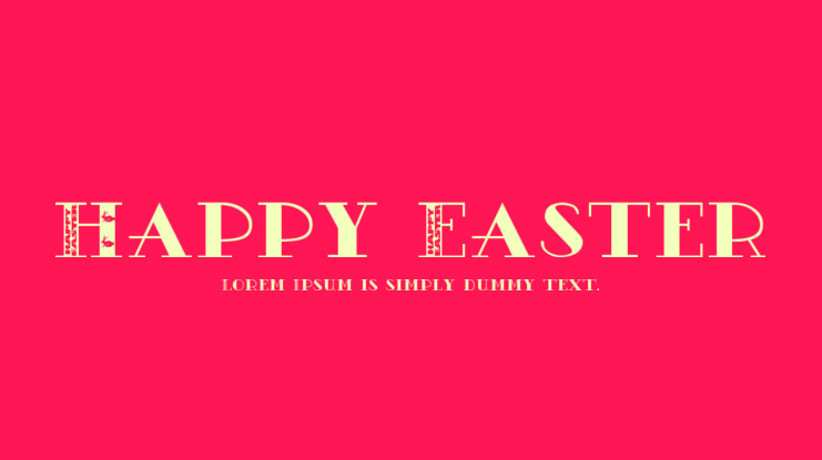 Happy Easter Font