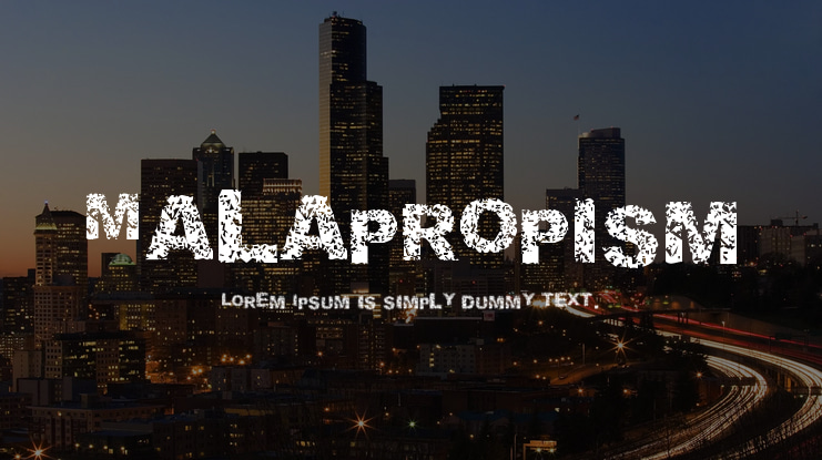 Malapropism Font