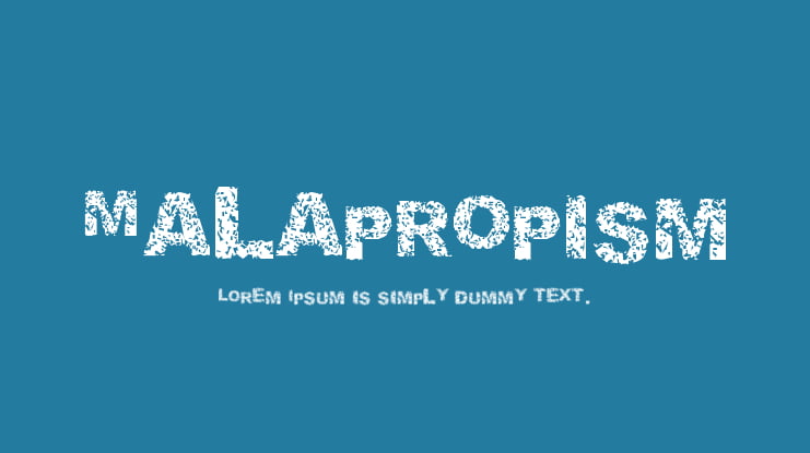 Malapropism Font