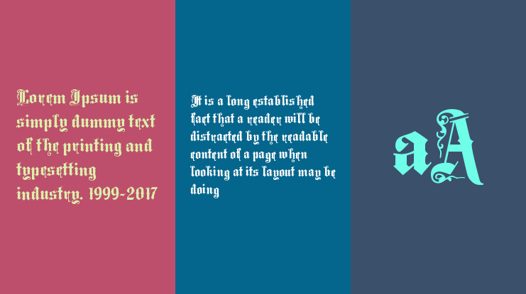 MiddleSaxonyText Font