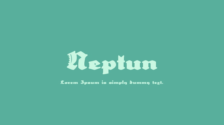 Neptun Font