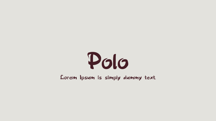 Polo Font