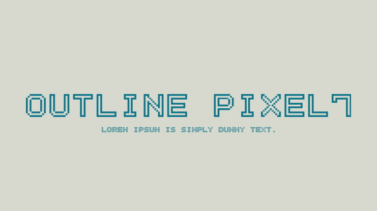 Outline Pixel7 Font Family