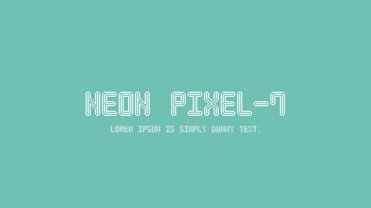 Neon Pixel-7 Font