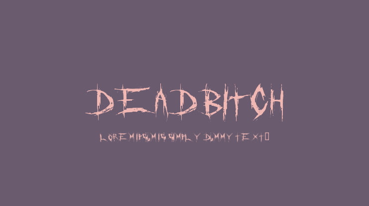 DeadBitch Font