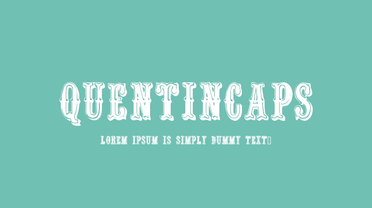 QuentinCaps Font