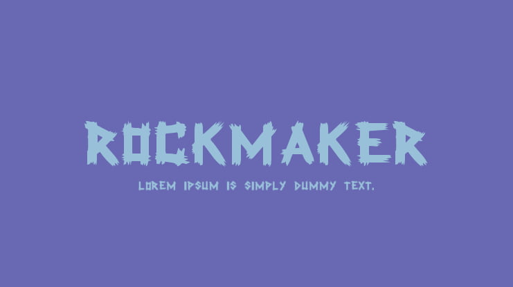 Rockmaker Font