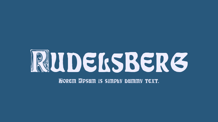Rudelsberg Font Family