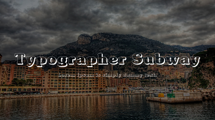 Typographer Subway Font Family
