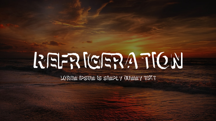 Refrigeration Font
