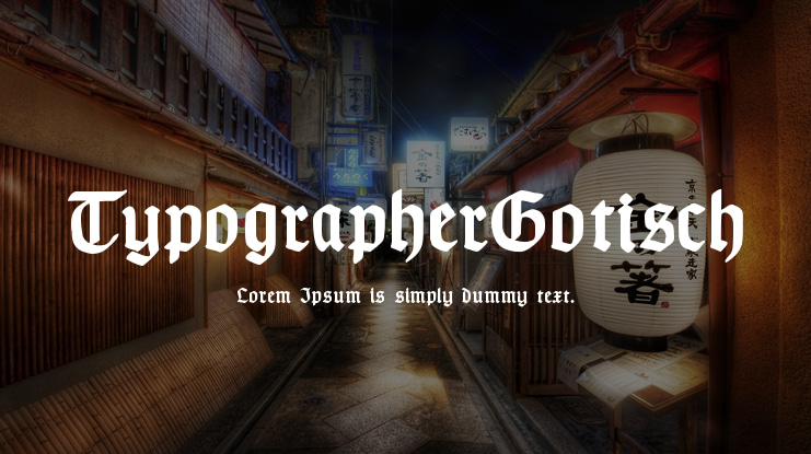 TypographerGotisch Font Family