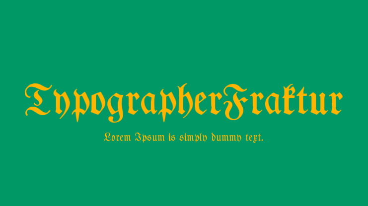 TypographerFraktur Font Family