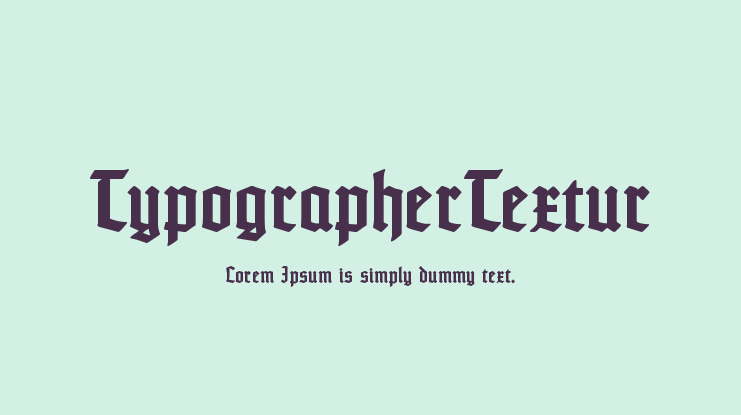 TypographerTextur Font Family