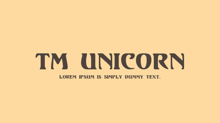 TM Unicorn Font