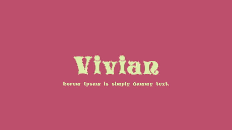 Vivian Font Family