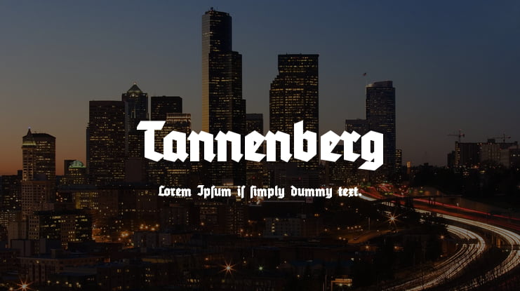 Tannenberg Font Family