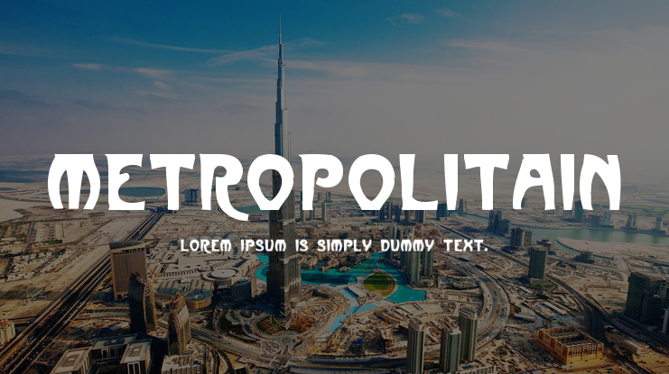 Metropolitain Font Family