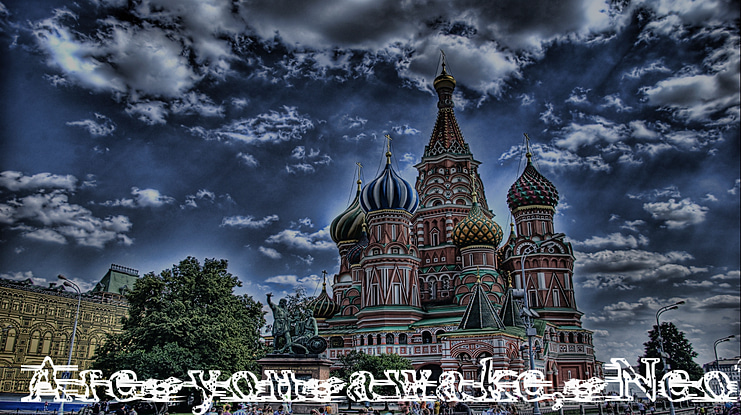 Are you awake, Neo? Font