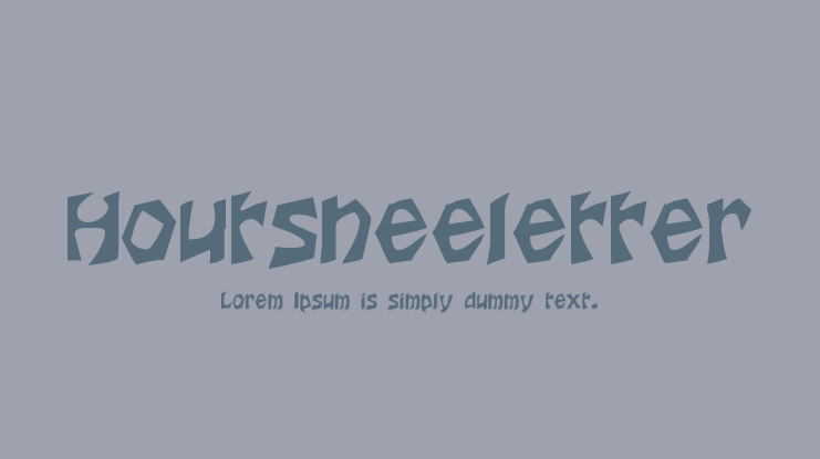 Houtsneeletter Font Family