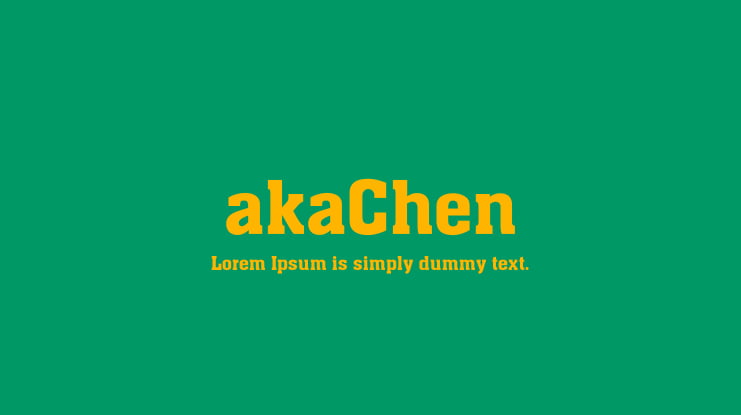 akaChen Font
