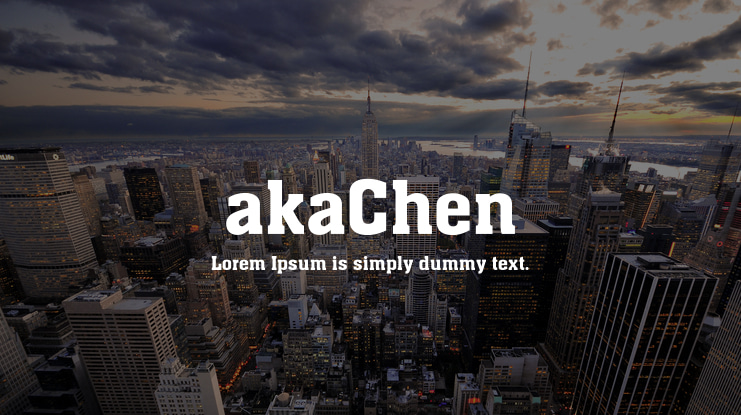 akaChen Font