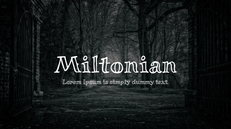 Miltonian Font Family