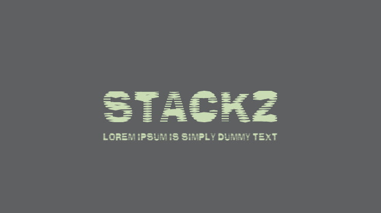 Stackz Font