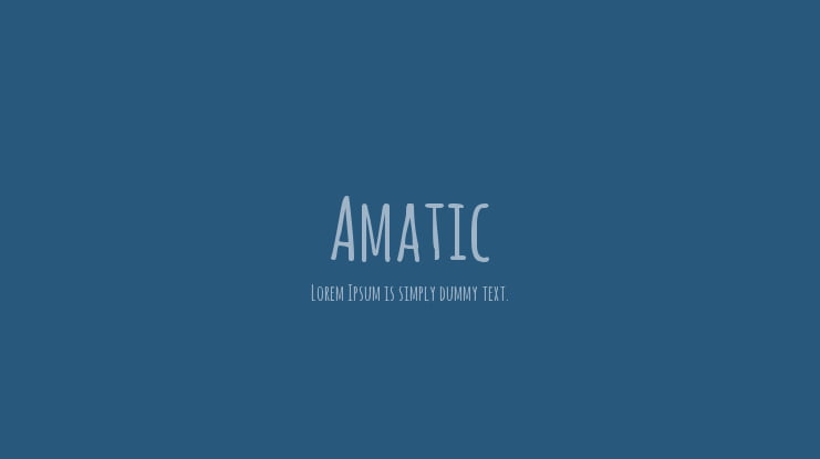 Amatic Font Family