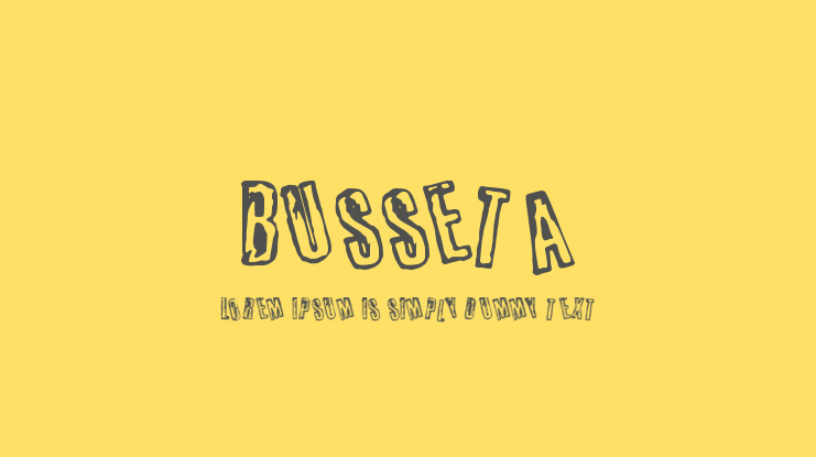 Busseta Font