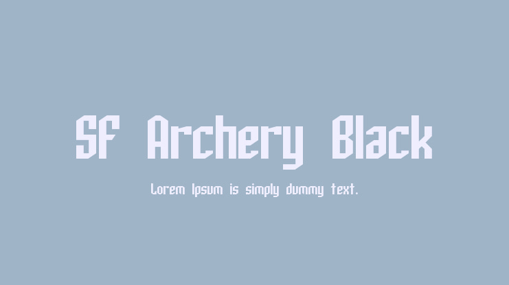 SF Archery Black Font Family