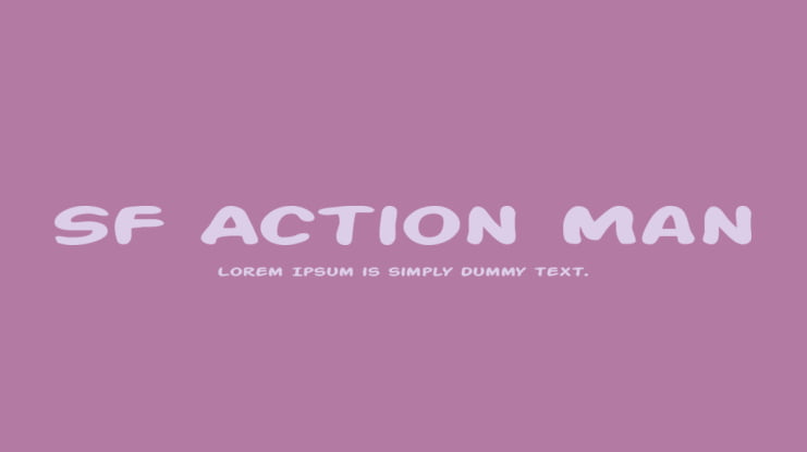 SF Action Man Font Family