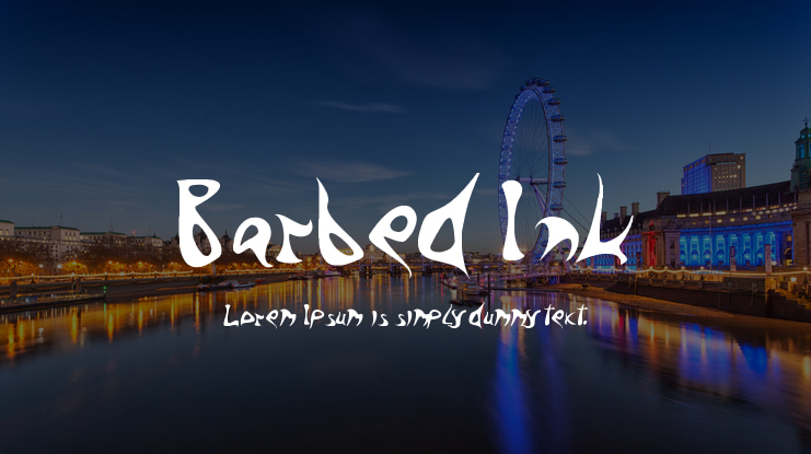 Barbed Ink Font