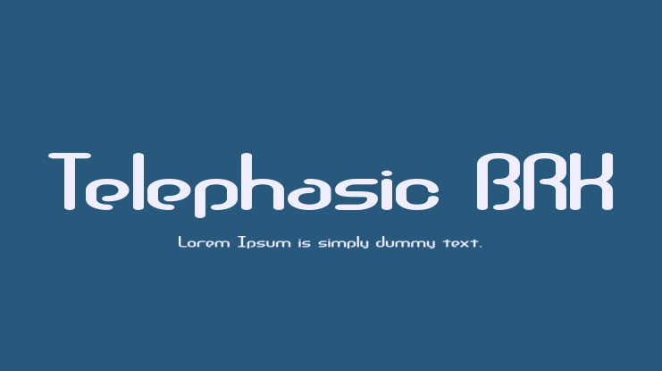 Telephasic BRK Font