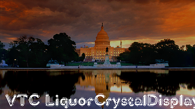 VTC Liquor Crystal Display Font