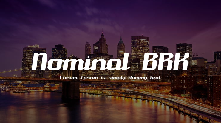 Nominal BRK Font
