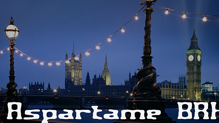 Aspartame BRK Font