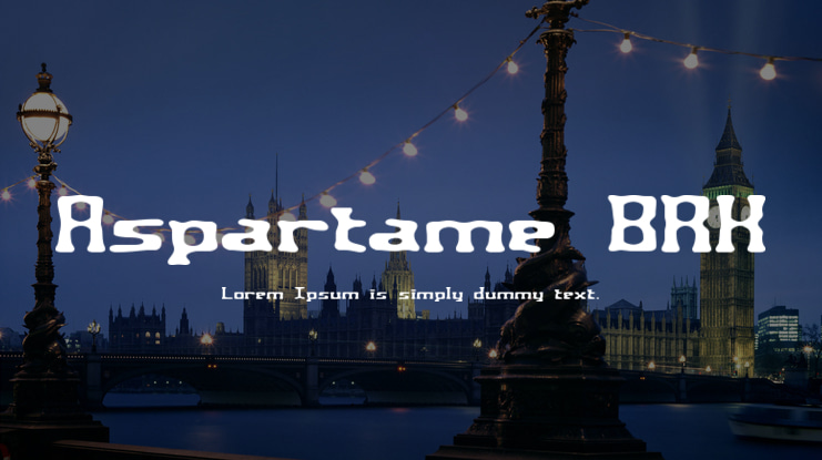 Aspartame BRK Font