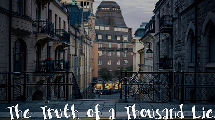 The Truth of a Thousand Lies Font
