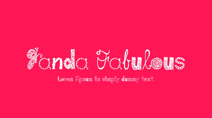 Janda Fabulous Font