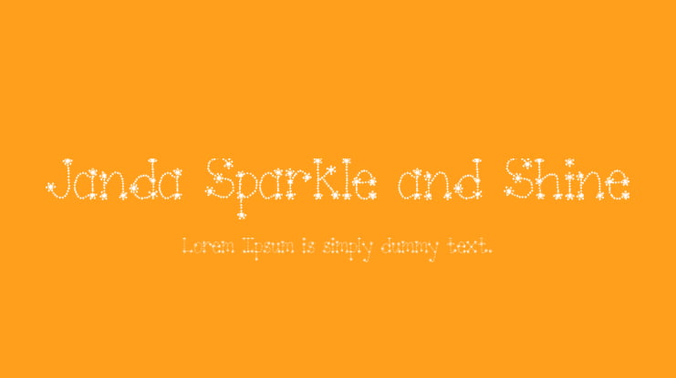 Janda Sparkle and Shine Font Family