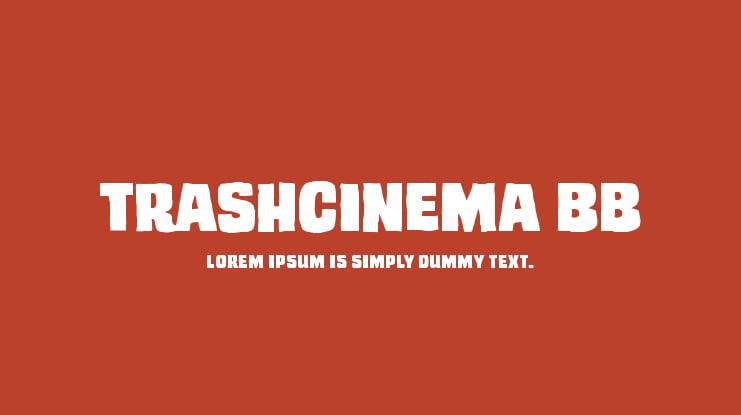 TrashCinema BB Font Family