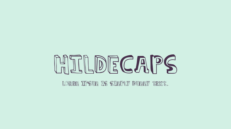 hildeCAPS Font