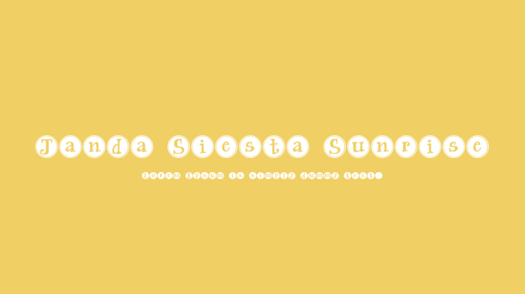 Janda Siesta Sunrise Font