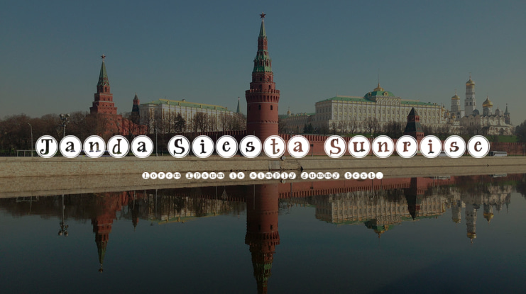 Janda Siesta Sunrise Font