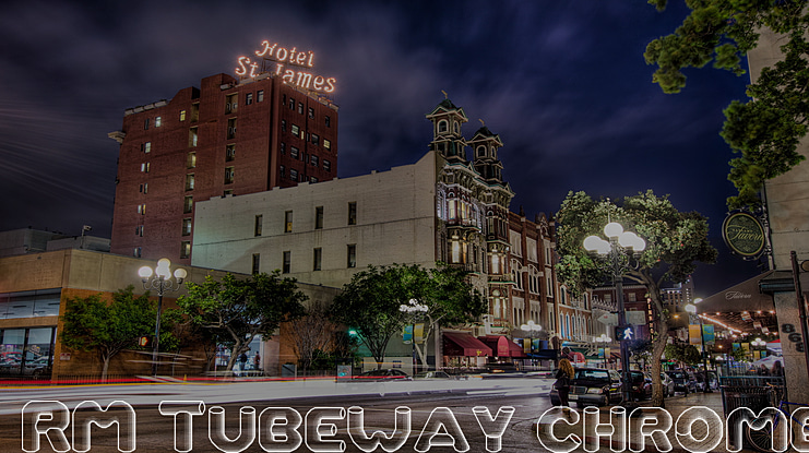 RM Tubeway chrome Font