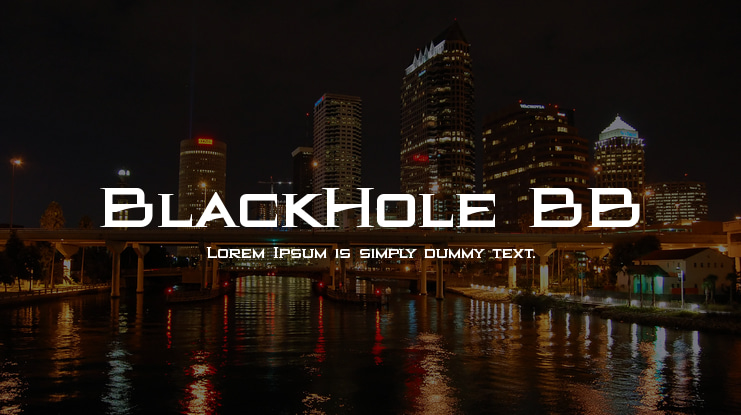 BlackHole BB Font Family