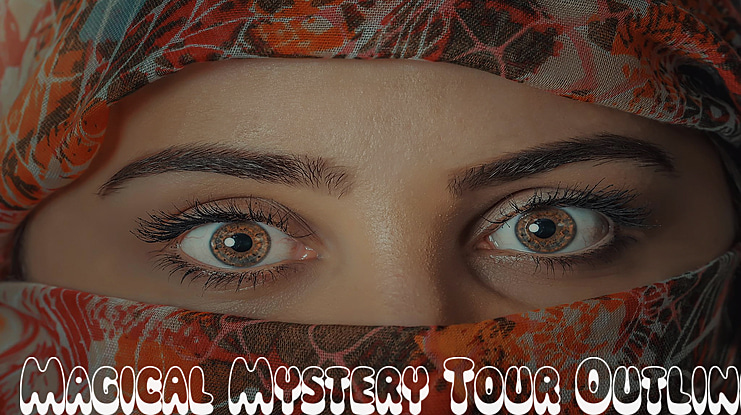 Magical Mystery Tour Outline Shadow Font Family